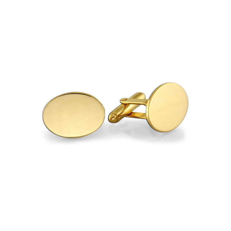 Polished Oval Cufflinks