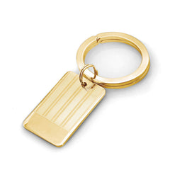 Striped Key Ring with Polished End