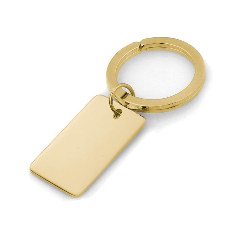 Polished Rectangle Key Ring