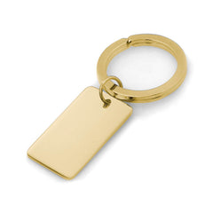 Polished Rectangle Key Ring
