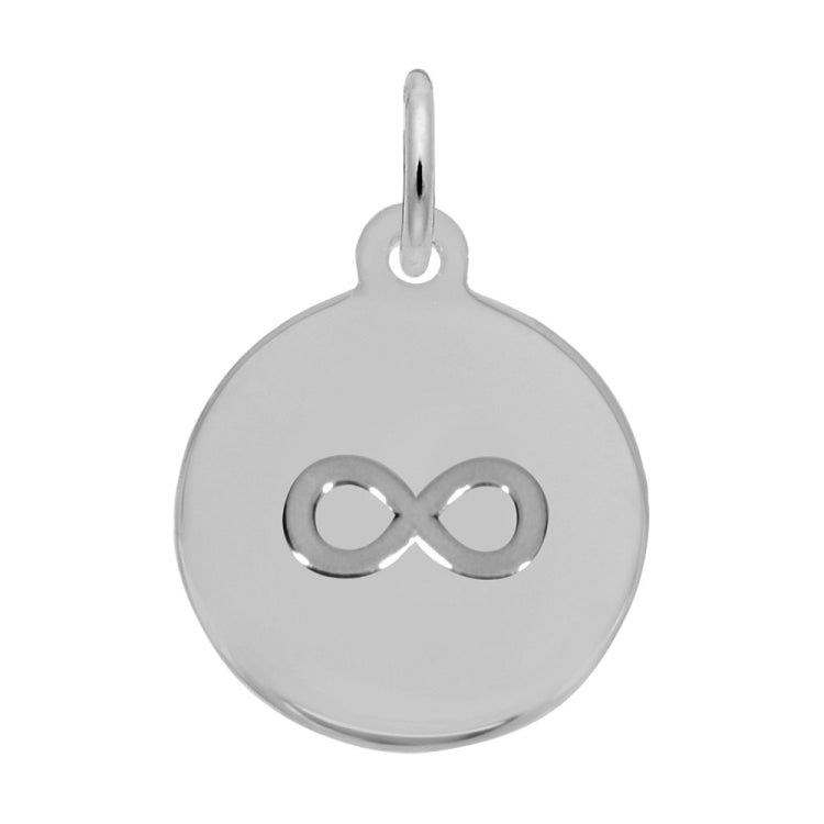 Petite Initial Disc - Infinity Symbol