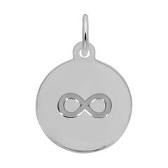 Petite Initial Disc - Infinity Symbol