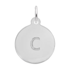 Petite Initial Disc - Lower Case Block c