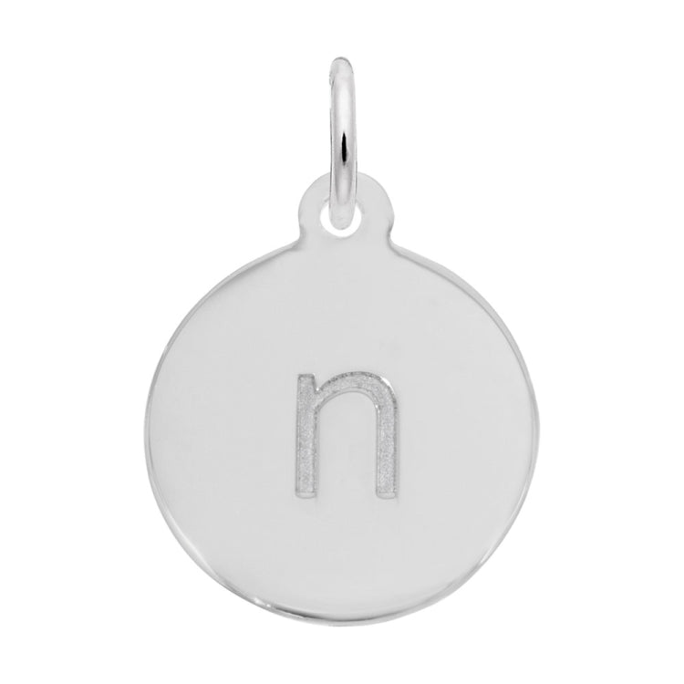 Petite Initial Disc - Lower Case Block n