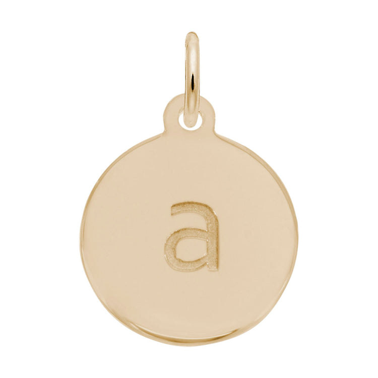 Petite Initial Disc - Lower Case Block a