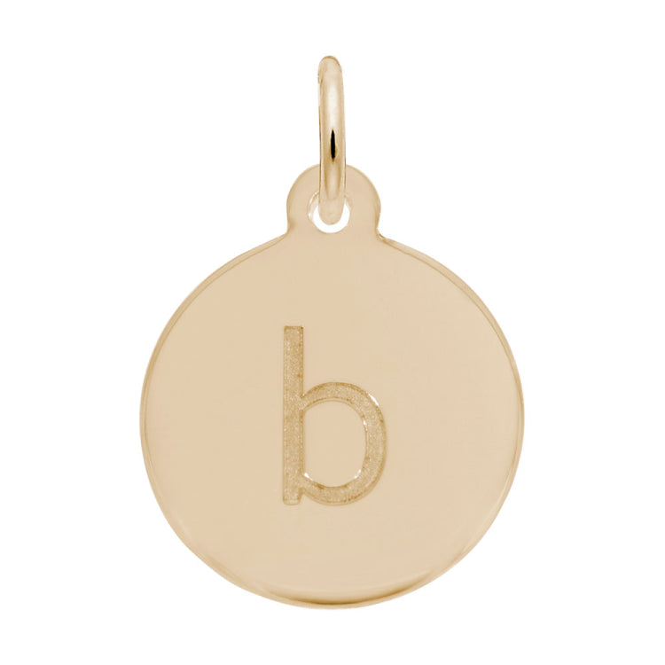 Petite Initial Disc - Lower Case Block b
