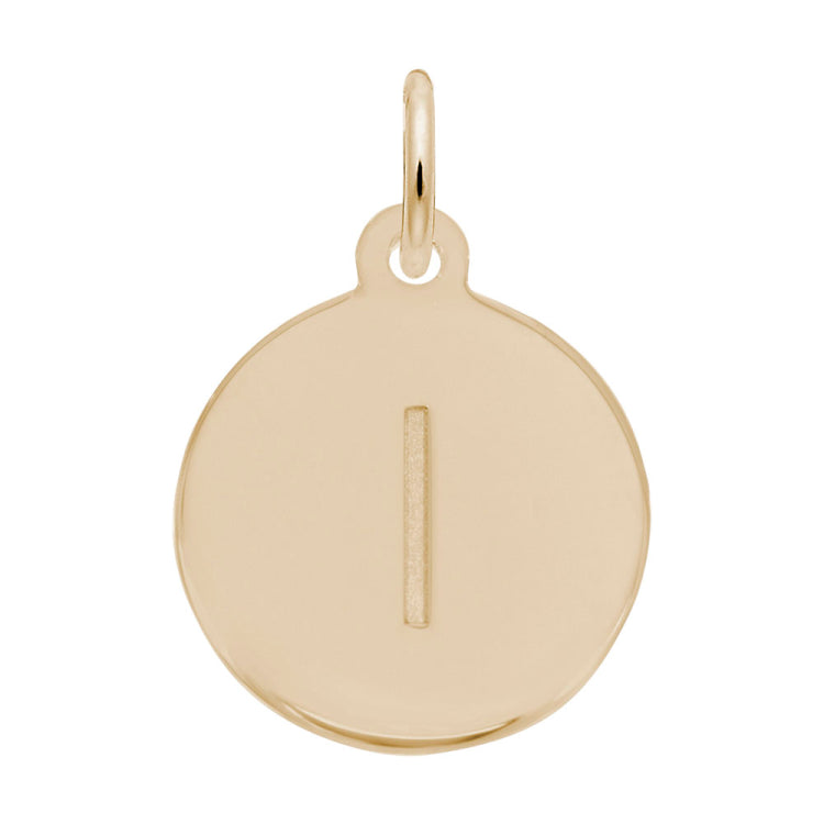 Petite Initial Disc - Lower Case Block l