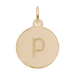 Petite Initial Disc - Lower Case Block p