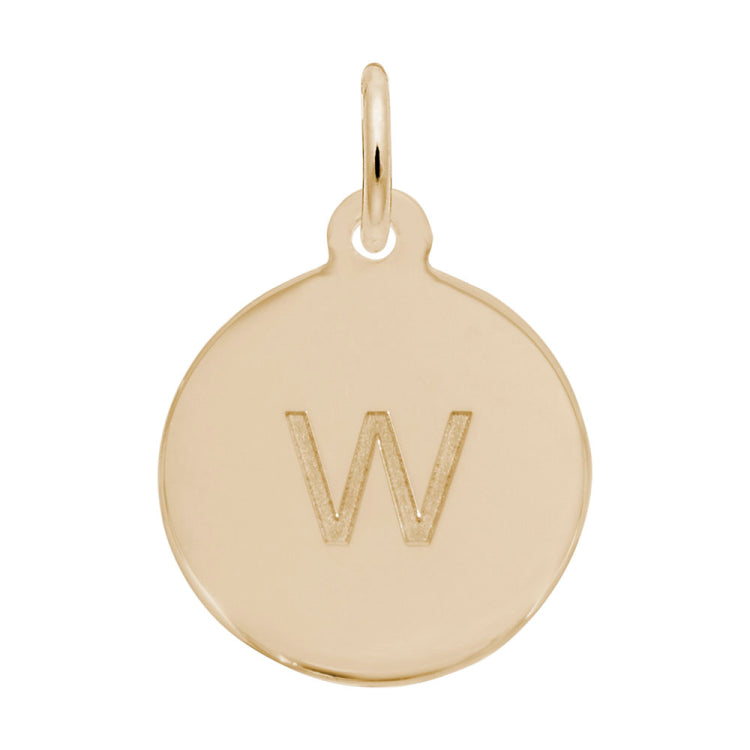 Petite Initial Disc - Lower Case Block w