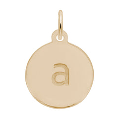 Petite Initial Disc - Lower Case Block a