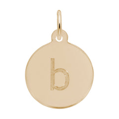 Petite Initial Disc - Lower Case Block b