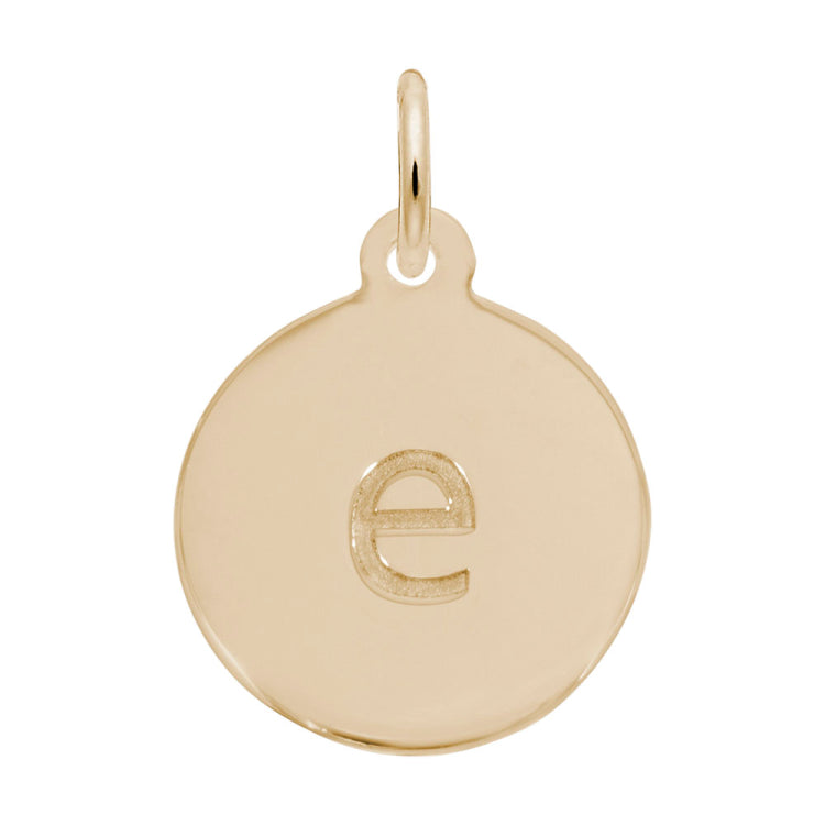 Petite Initial Disc - Lower Case Block e