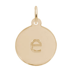 Petite Initial Disc - Lower Case Block e