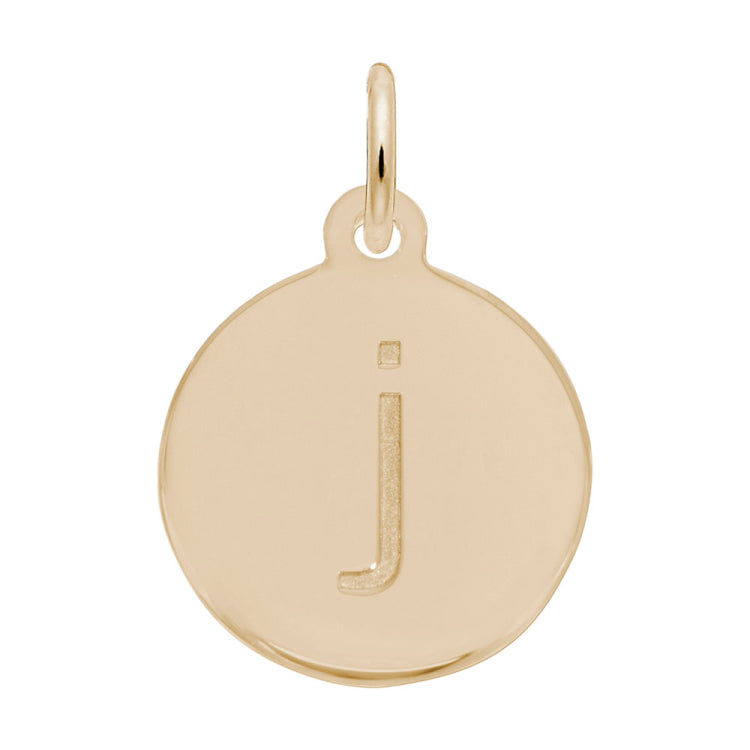 Petite Initial Disc - Lower Case Block j