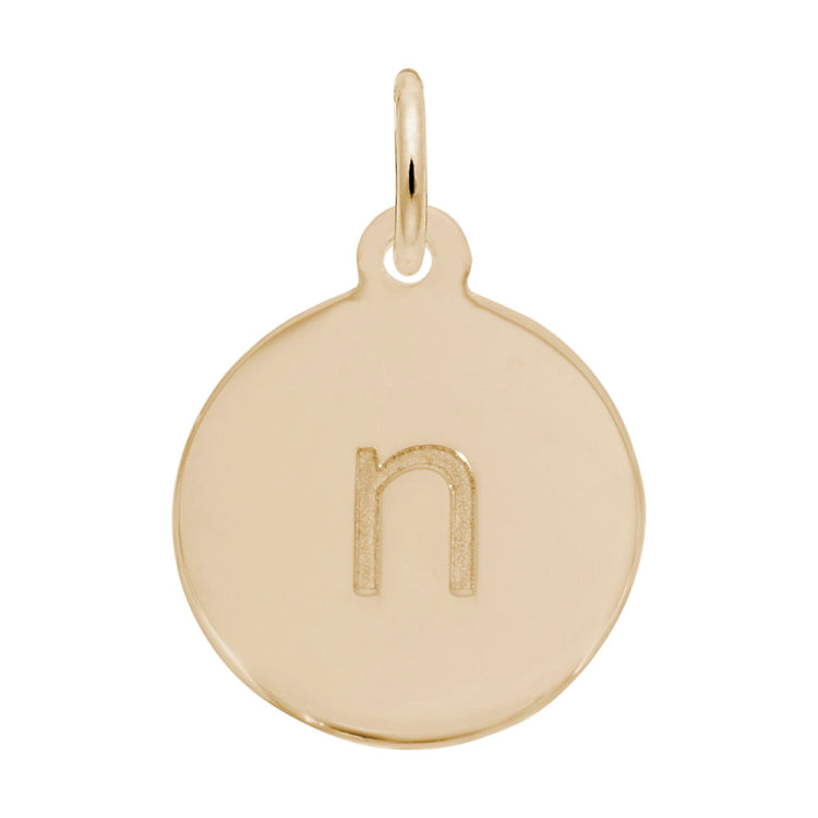 Petite Initial Disc - Lower Case Block n