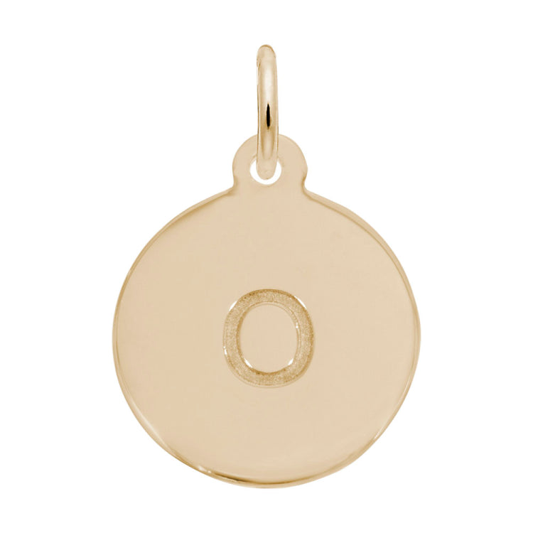 Petite Initial Disc - Lower Case Block o