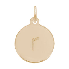 Petite Initial Disc - Lower Case Block r
