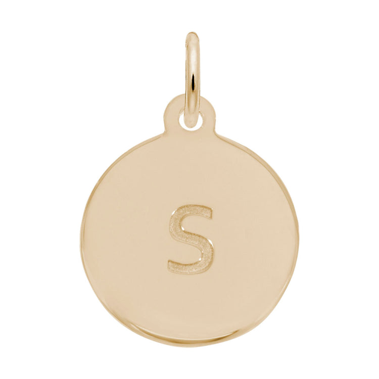 Petite Initial Disc - Lower Case Block s