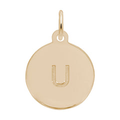 Petite Initial Disc - Lower Case Block u