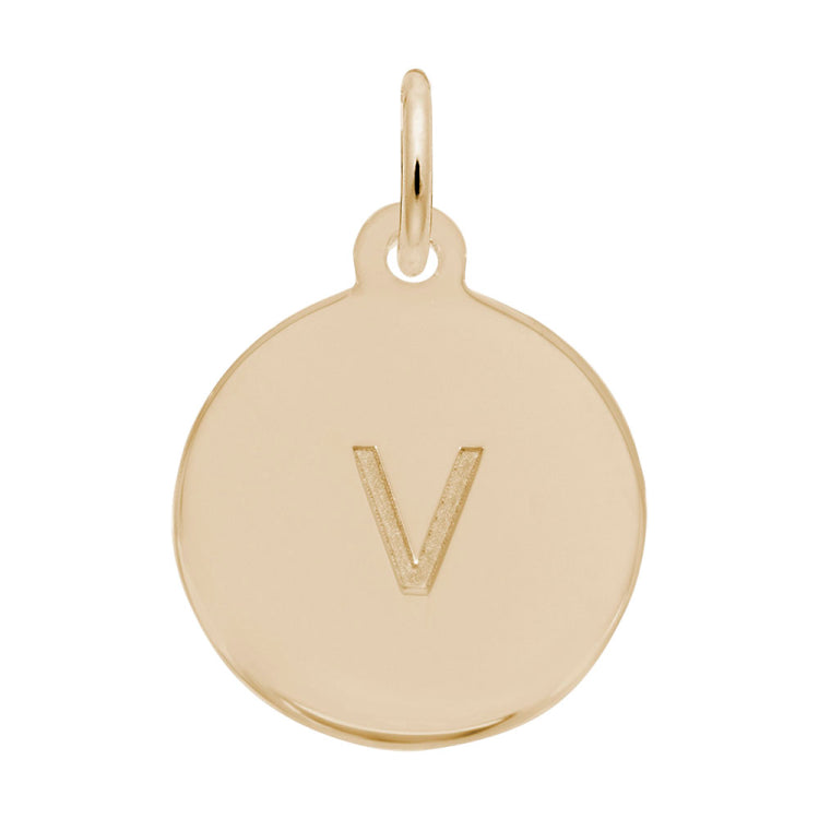 Petite Initial Disc - Lower Case Block v