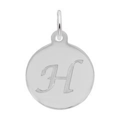 PETITE INITIAL DISC - SCRIPT H