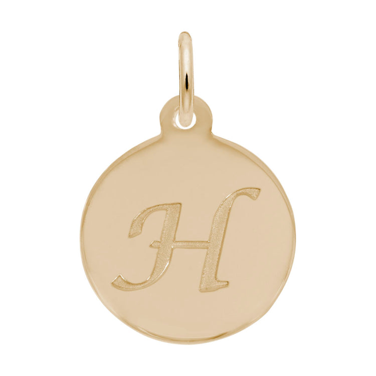 PETITE INITIAL DISC - SCRIPT H