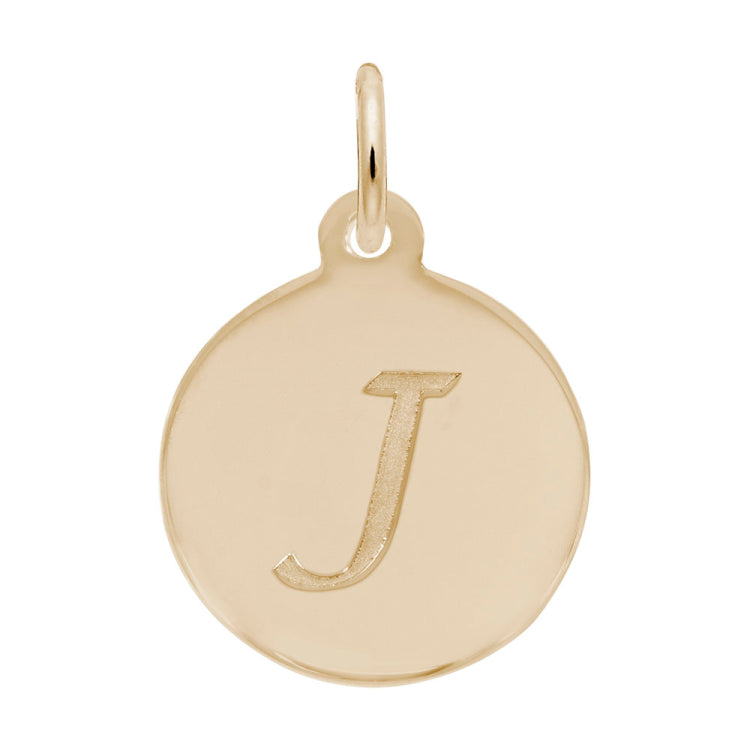 PETITE INITIAL DISC - SCRIPT J