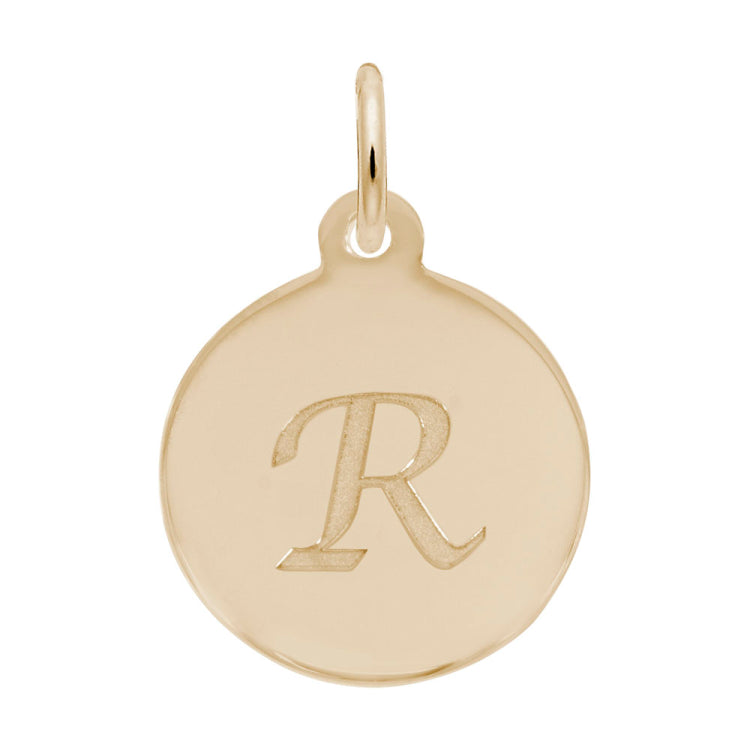 PETITE INITIAL DISC - SCRIPT R