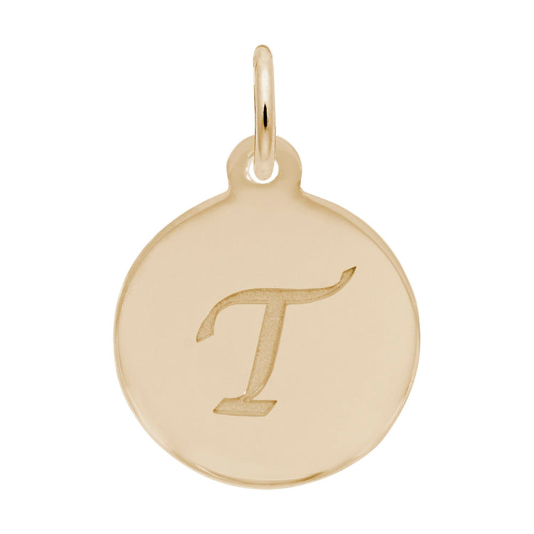PETITE INITIAL DISC - SCRIPT T