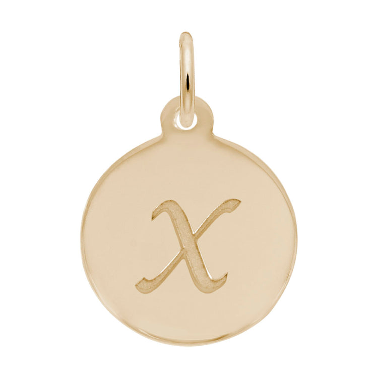 PETITE INITIAL DISC - SCRIPT X
