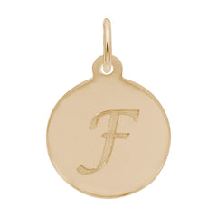 PETITE INITIAL DISC - SCRIPT F