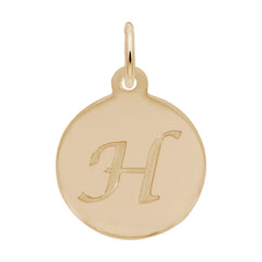 PETITE INITIAL DISC - SCRIPT H