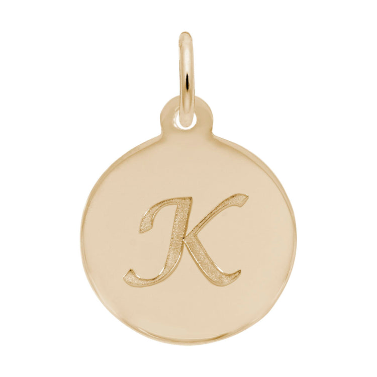 PETITE INITIAL DISC - SCRIPT K