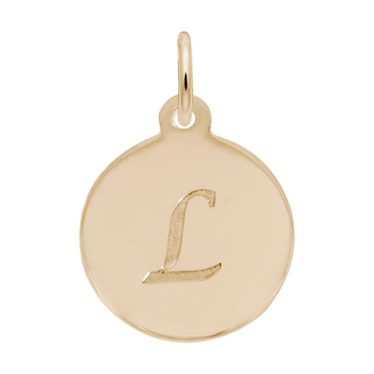 PETITE INITIAL DISC - SCRIPT L