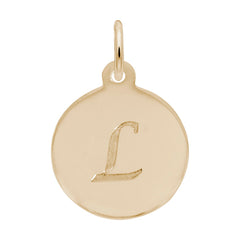 PETITE INITIAL DISC - SCRIPT L
