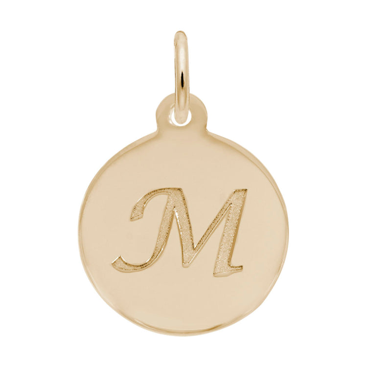 PETITE INITIAL DISC - SCRIPT M