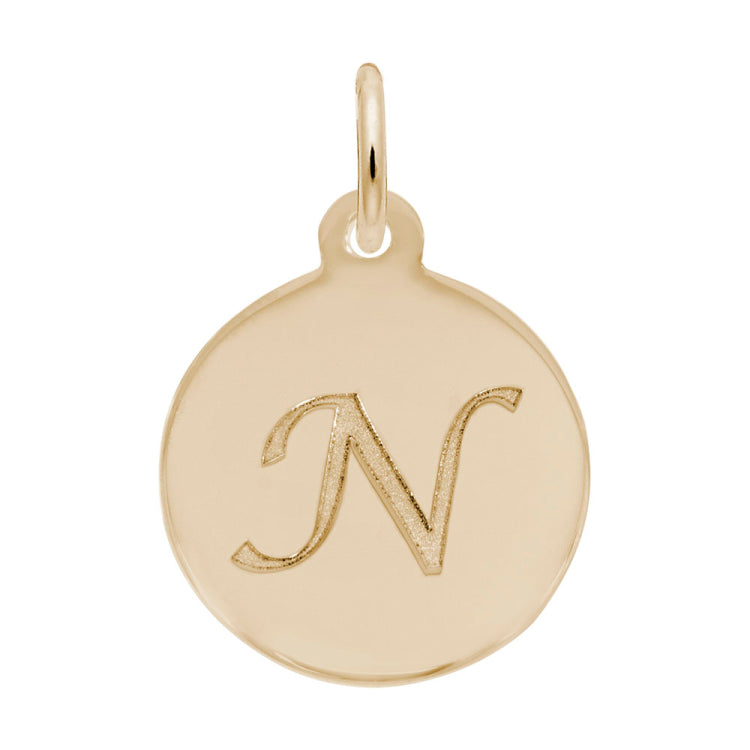 PETITE INITIAL DISC - SCRIPT N