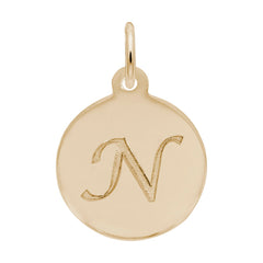 PETITE INITIAL DISC - SCRIPT N