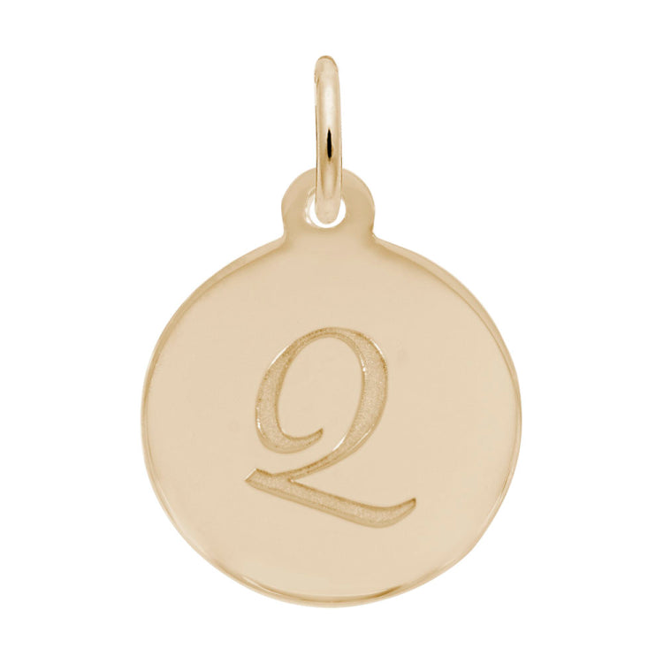 PETITE INITIAL DISC - SCRIPT Q