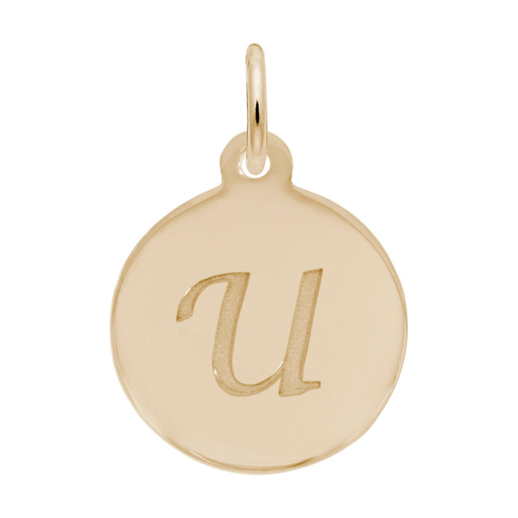 PETITE INITIAL DISC - SCRIPT U