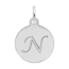 PETITE INITIAL DISC - SCRIPT N