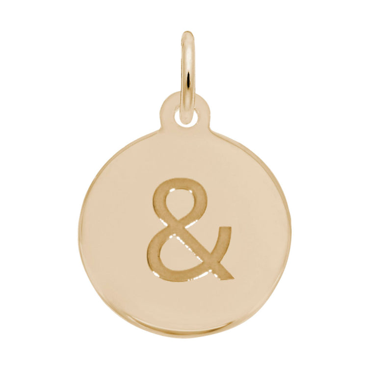 Petite Initial Disc - Ampersand Symbol
