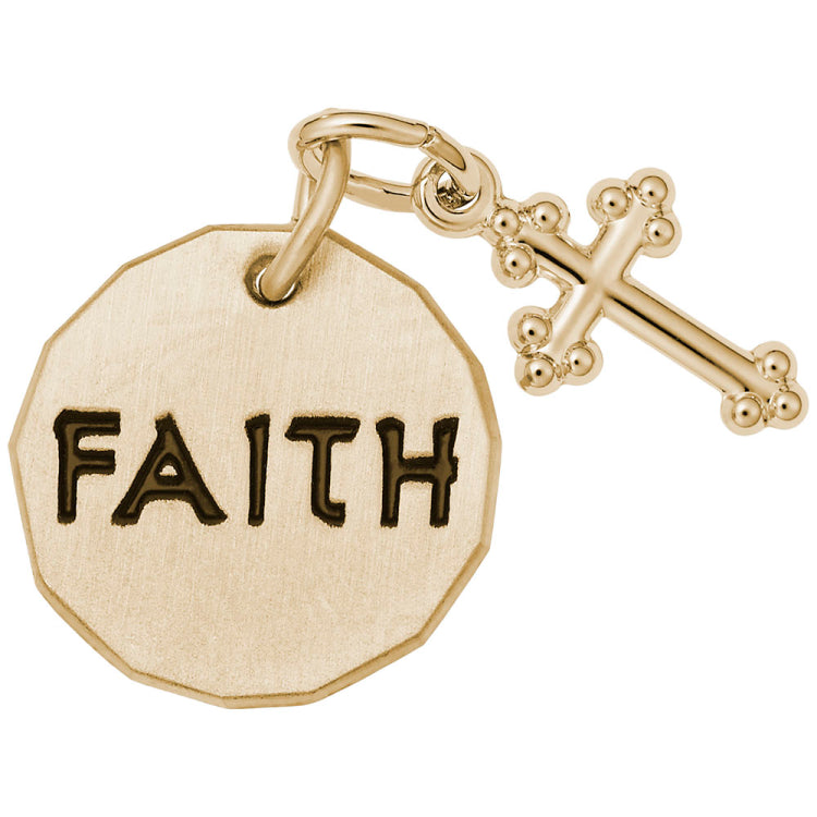 FAITH TAG W/CROSS