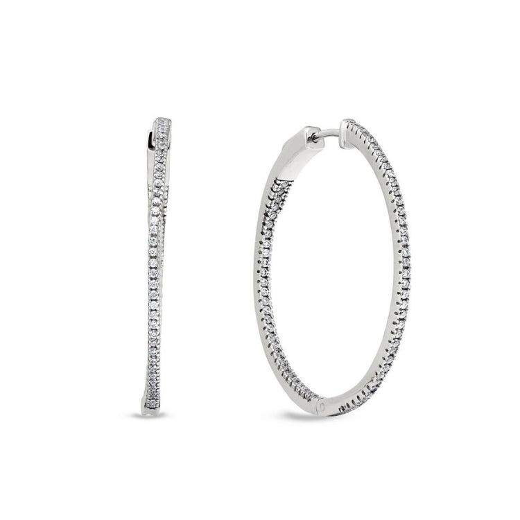 Large Inside Out Hoop Earrings