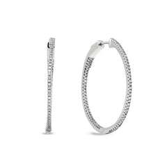 Large Inside Out Hoop Earrings