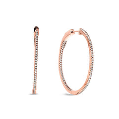 Large Inside Out Hoop Earrings
