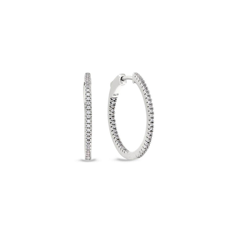 Medium Inside Out Hoope Earrings