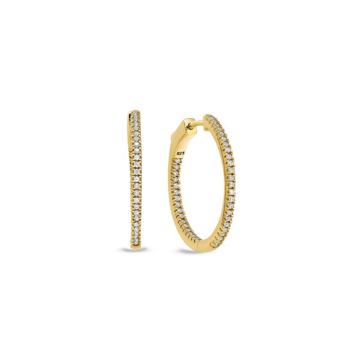 Medium Inside Out Hoope Earrings