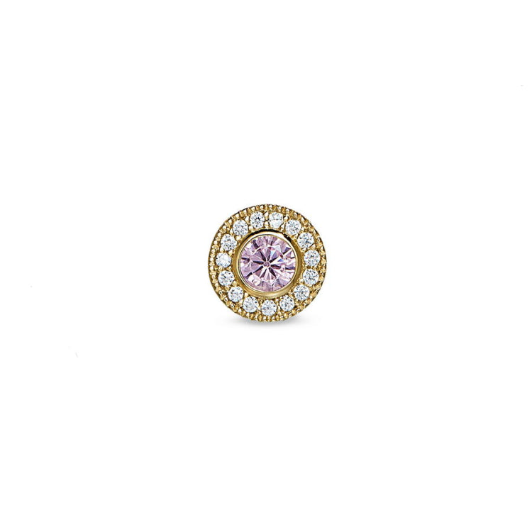 October Birthstone Necklace Charm