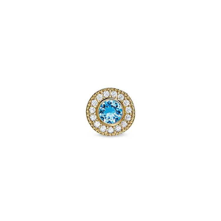 December Birthstone Necklace Charm